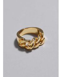 & Other Stories - Chunky Chain Ring - Lyst