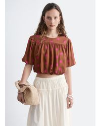 & Other Stories - Gathered Crop Top - Lyst