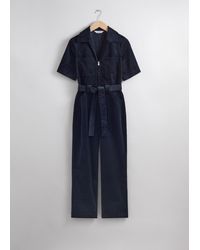 & Other Stories - Cord-Jumpsuit Mit Gürtel - Lyst