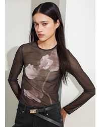 & Other Stories - Sheer Mesh Top - Lyst
