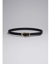 & Other Stories - Sculpted Buckle Leather Belt - Lyst