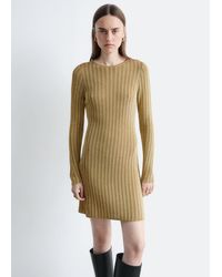 & Other Stories - Long-Sleeve Rib-Knit Mini Dress - Lyst