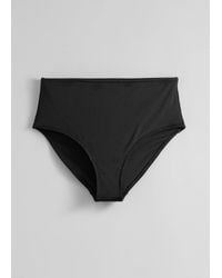 & Other Stories - Ribbed High-Waist Bikini Bottoms - Lyst