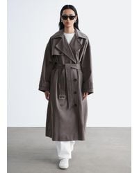 & Other Stories - Double-Breasted Trench Coat - Lyst