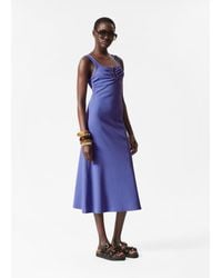 & Other Stories - Buckle-Detailed Midi Dress - Lyst
