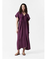 & Other Stories - Pleated Dolman Midi Dress - Lyst