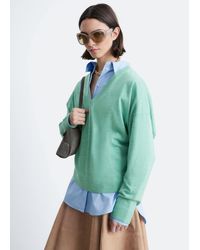 & Other Stories - V-Neck Merino Wool Jumper - Lyst