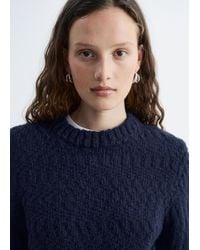 & Other Stories - Wool-Cotton Bouclé Jumper - Lyst