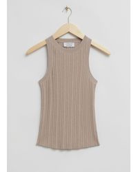 & Other Stories - Fitted Ribbed Tank Top - Lyst