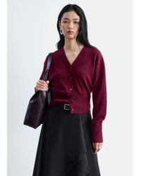 & Other Stories - Wool Corset Rib Cardigan - Lyst