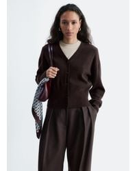 & Other Stories - Wool Corset Rib Cardigan - Lyst