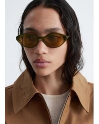 & Other Stories - Oval-Frame Sunglasses - Lyst