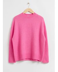& Other Stories - Relaxed Soft Wool Crewneck Jumper - Lyst