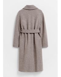 & Other Stories - Voluminous Belted Wool Coat - Lyst
