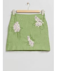 & Other Stories - Textured A-line Mini Skirt - Lyst