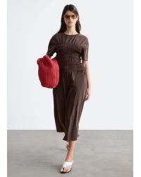 & Other Stories - Smocked Midi Dress - Lyst
