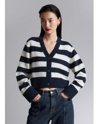 & Other Stories - Cropped Knit Cardigan - Lyst
