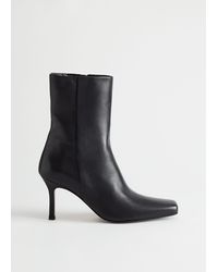 & Other Stories - Thin Heel Leather Boots - Lyst