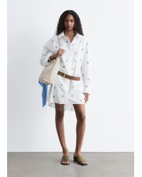 & Other Stories - Oversized Shirt Mini Dress - Lyst