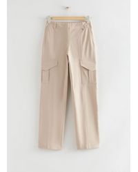 & Other Stories - Straight Leg Cargo Trousers - Lyst