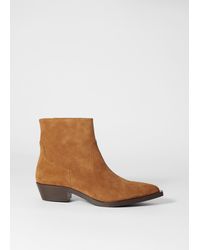 & Other Stories - Point-Toe Leather Ankle Boots - Lyst
