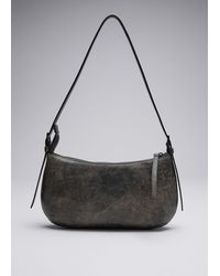 & Other Stories - Glossed-leather Shoulder Bag - Lyst