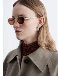 & Other Stories - Wire-Frame Oval Sunglasses - Lyst
