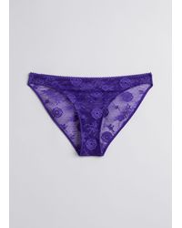 & Other Stories - Floral Lace Briefs - Lyst