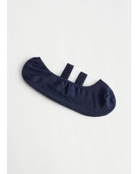 & Other Stories Anti-slip Yoga Socks - Blue