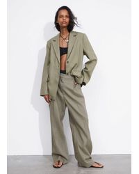& Other Stories - Fitted Linen Blazer - Lyst