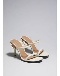 & Other Stories - Flower Embellished Leather Mules - Lyst
