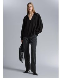 & Other Stories - Relaxed Embroidery Blouse - Lyst