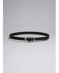 & Other Stories - Sculpted Buckle Leather Belt - Lyst