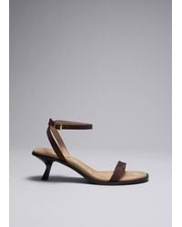 & Other Stories - Kitten Heel Leather Sandals - Lyst