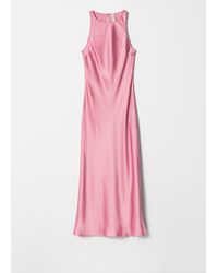 & Other Stories - Sleeveless Satin Midi Dress - Lyst