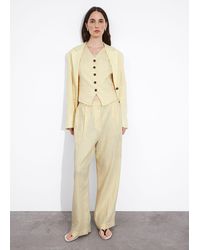 & Other Stories - Wide Linen Trousers - Lyst