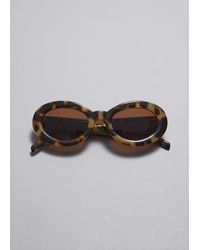 & Other Stories - Ovale Sonnenbrille - Lyst