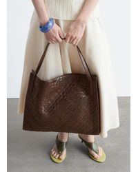 & Other Stories - Open Braided Leather Tote - Lyst