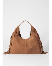 & Other Stories - Tragetasche Aus Veloursleder Mit Fransen - Lyst