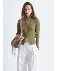 & Other Stories - Zip-Up Turtleneck Cardigan - Lyst