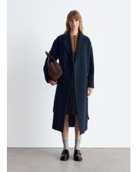 & Other Stories - Belted Oversized Wool Coat - Lyst