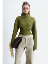 & Other Stories - Ribbed Mock-Neck Jumper - Lyst