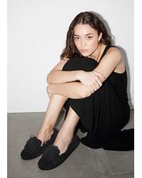 & Other Stories - Pompom Suede Loafers - Lyst