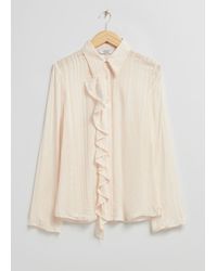& Other Stories - Sheer Frill Shirt - Lyst