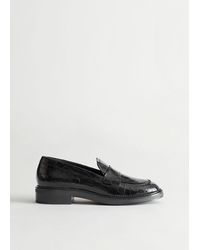 & Other Stories - Leather Penny Loafers - Lyst