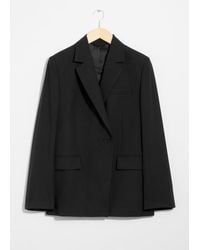 & Other Stories - Single-Breasted Wool Blazer - Lyst