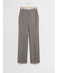 & Other Stories - Slim Flared Tailored Trousers - Lyst