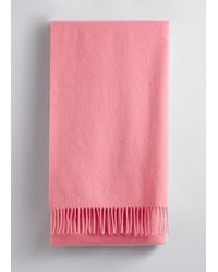 & Other Stories - Fringed Wool Blanket Scarf - Lyst
