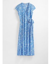 & Other Stories - Printed Midi Wrap Dress - Lyst