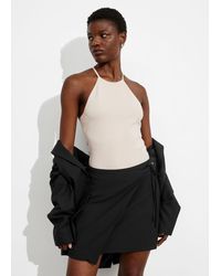 & Other Stories - Tailored Mini Wrap Skirt - Lyst
